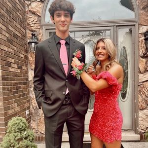 PINK HOMECOMING DRESS